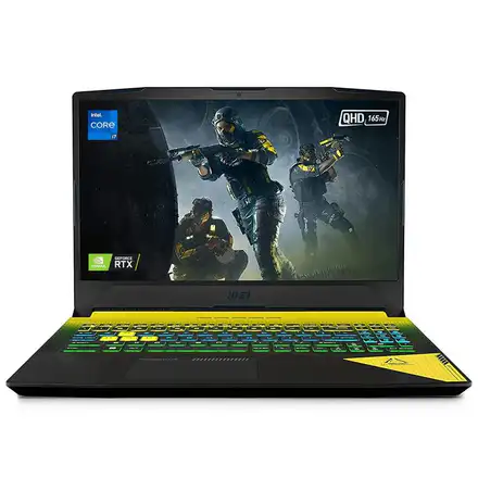 MSI Gaming Crosshair 15, Intel 12th Gen. i7-12700H, 40CM QHD 165Hz Gaming Laptop (16GB/1TB NVMe SSD/Windows 11 Home/Nvidia RTX 3060 6GB GDDR6/ Black/2.3Kg), B12UEZ-677IN