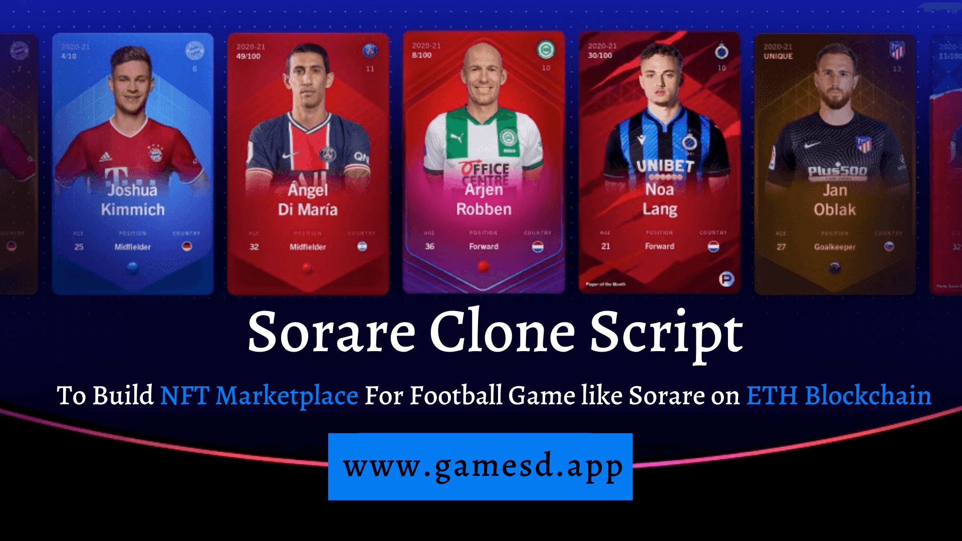 Sorare Clone Script - To Build NFT Marketplace For Football Game like Sorare on ETH Blockchain Sorare Clone Script - To Build NFT Marketplace For Football Game like Sorare on ETH Blockchain