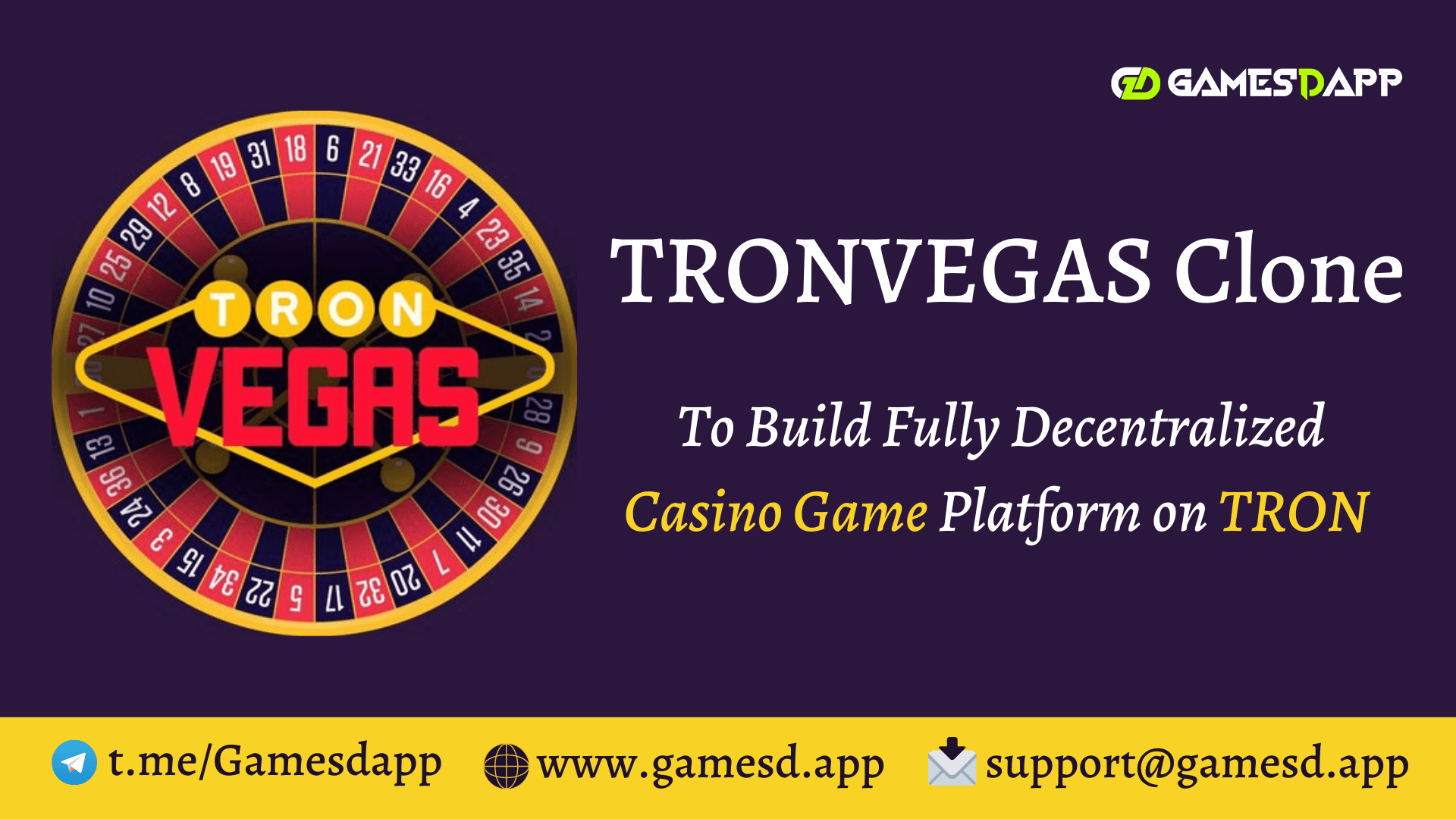 TRONVegas Clone - To Create Fully Decentralized Casino Game Platform on TRON Blockchain TRONVegas Clone - To Create Fully Decentralized Casino Game Platform on TRON Blockchain