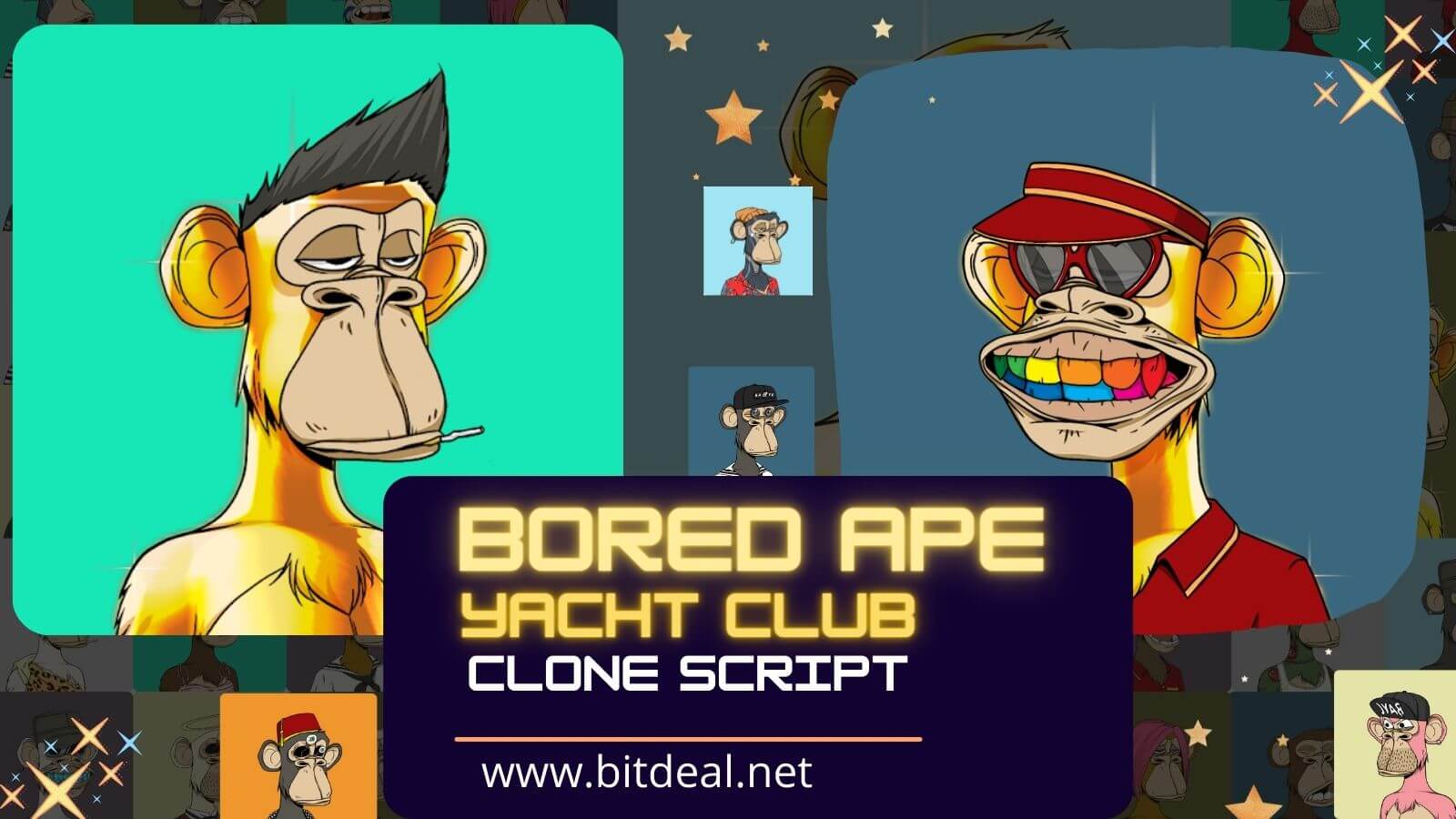 Bored Ape Yacht Club Clone Script to Build NFT Marketplace like Bored Ape Yacht Club (BAYC) Bored Ape Yacht Club Clone Script to Build NFT Marketplace like Bored Ape Yacht Club (BAYC)