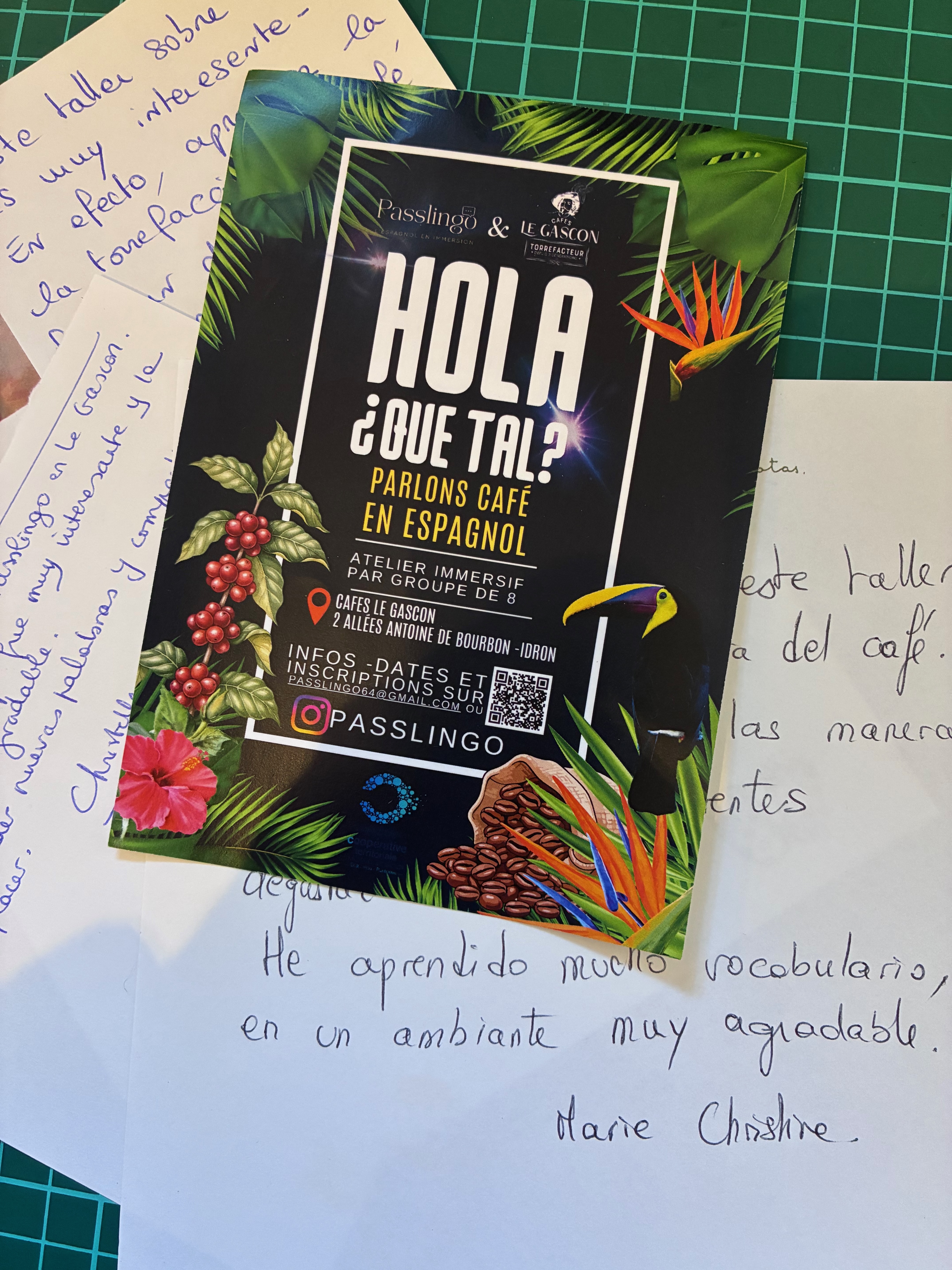 Conversaciones- Hola ¿Qué Tal? en Cafés Le Gascon