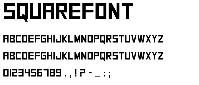 Square Font