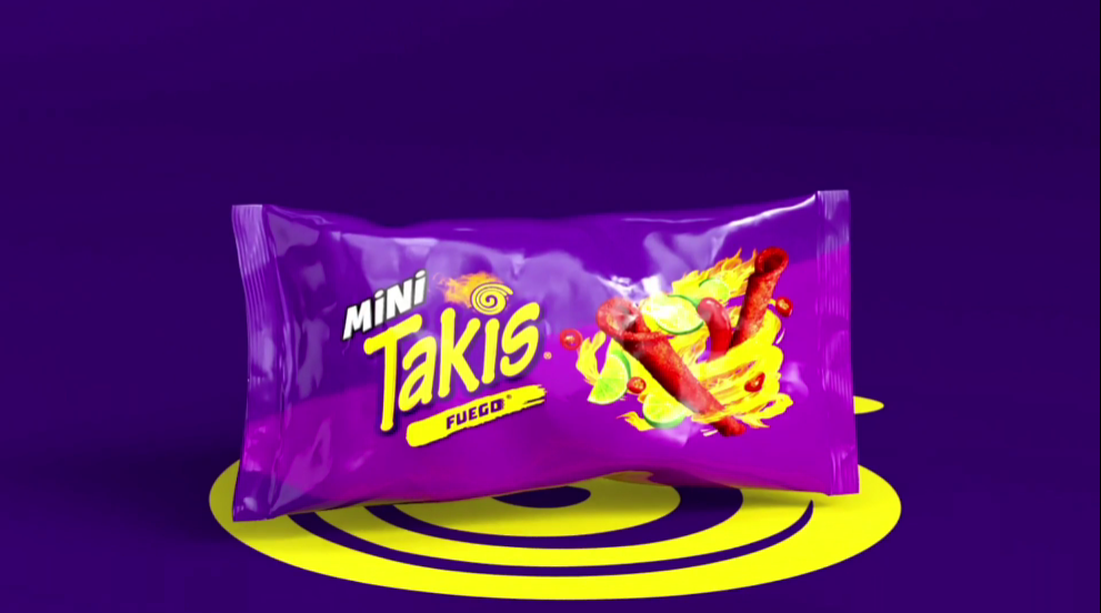 thumbnail video image 2 of Takis Fuego Mini 25 pc / 1.23 oz Bite Size Multipack, Hot Chili Pepper & Lime Rolled Tortilla Chips, 2 of 8