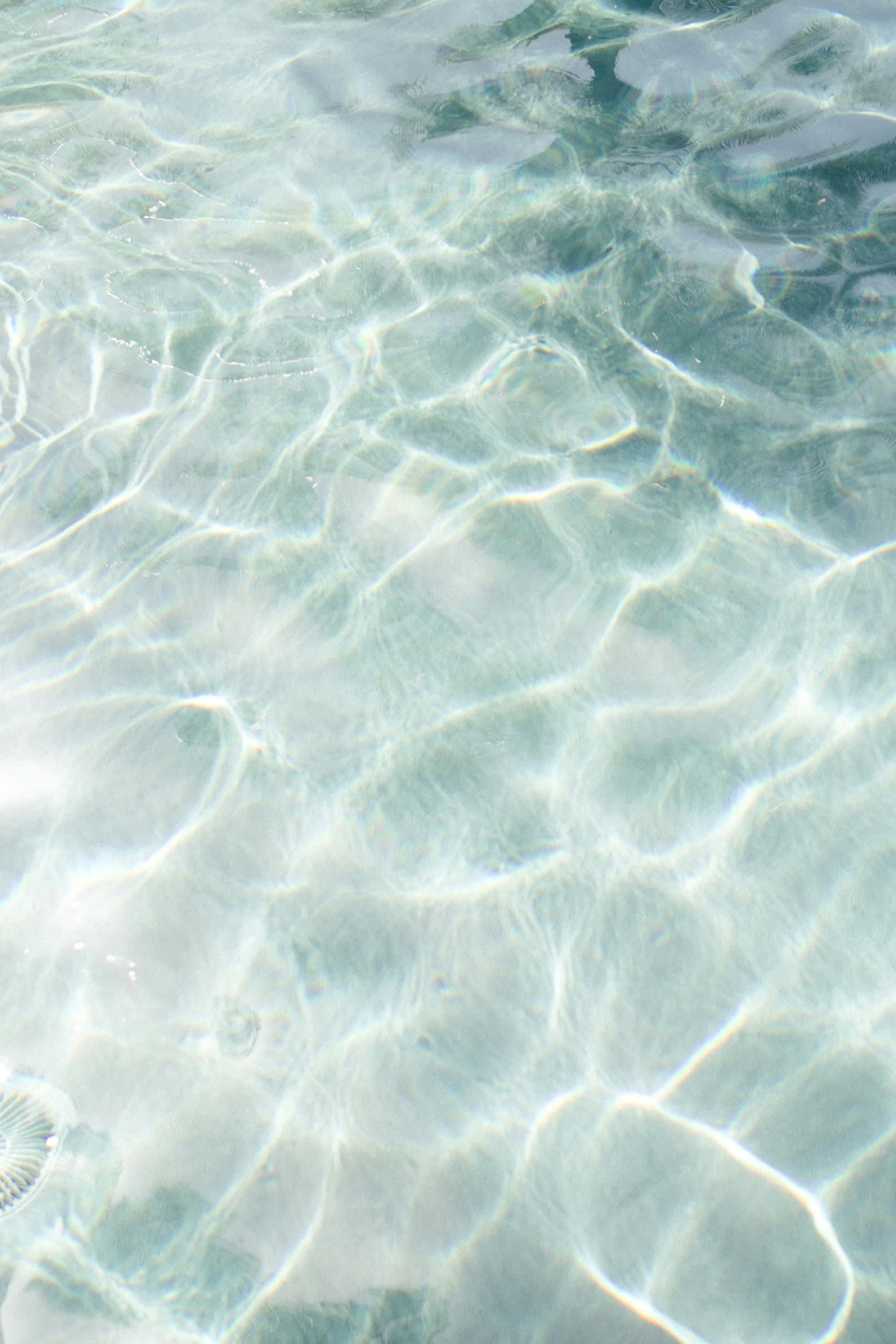 Sunlight reflecting on the ocean surface