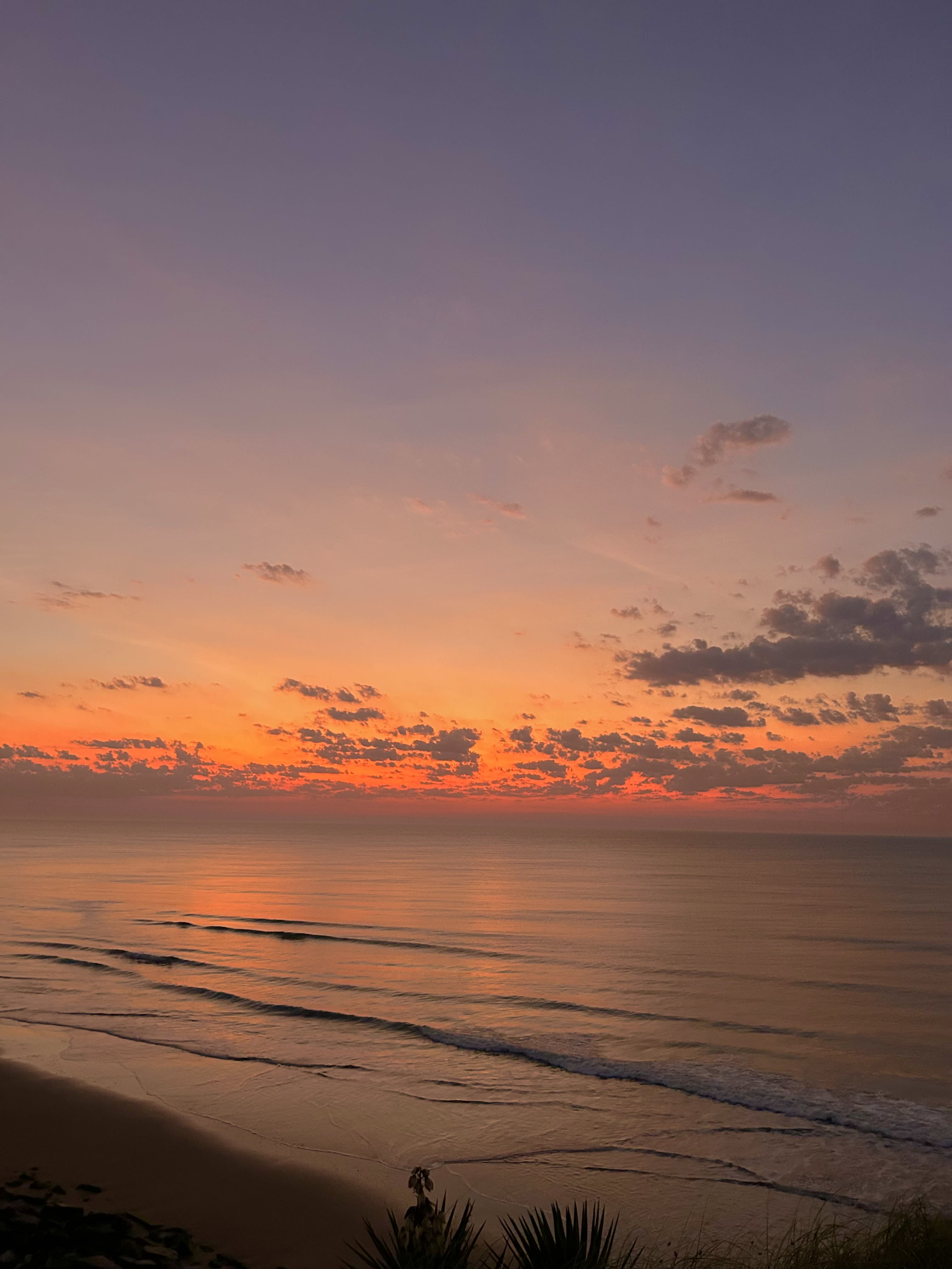Vibrant sunset over a calm ocean
