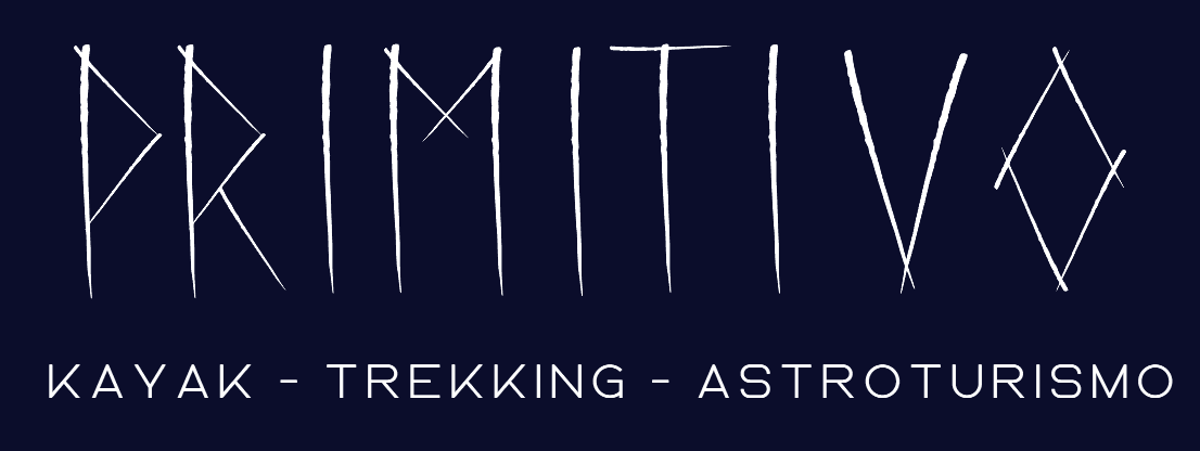 Logo de Primitivo Ansenuza con estilo petroglifo