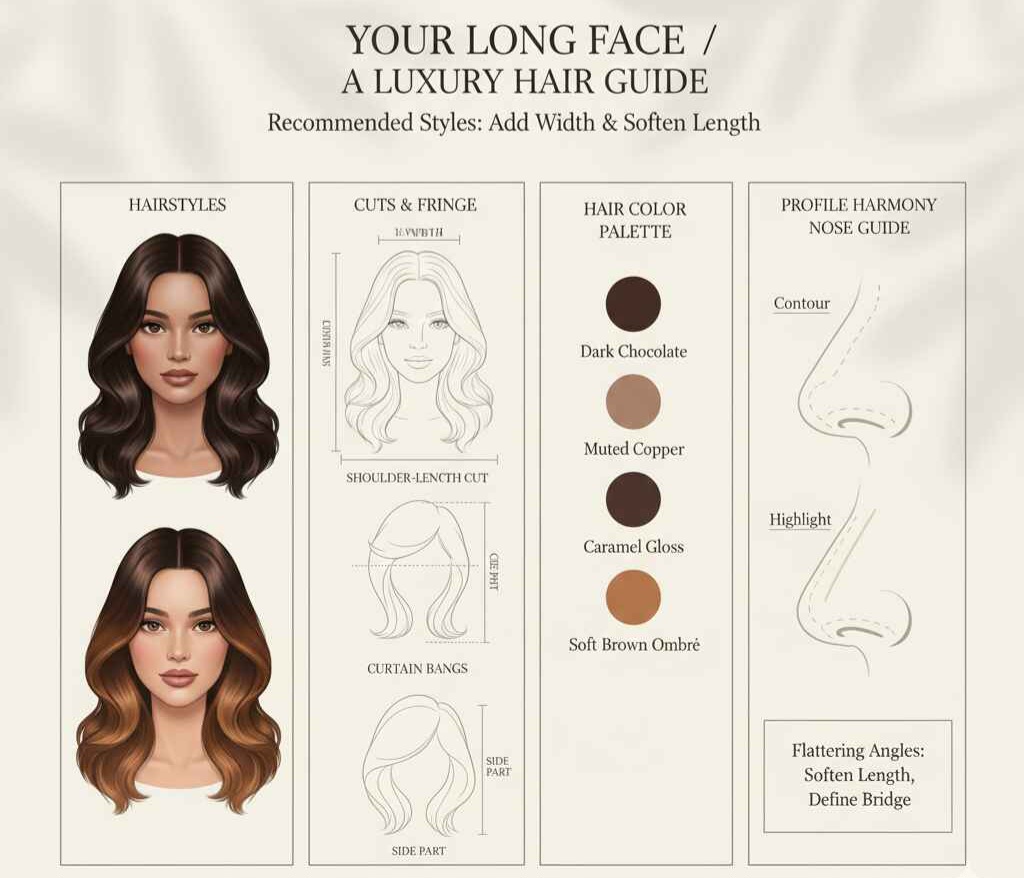Oblong Face Lip Balance