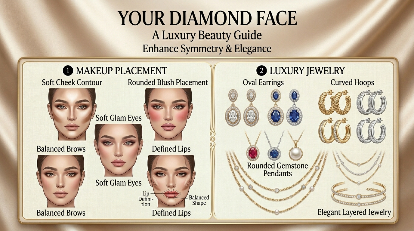 Diamond Face Eye Makeup