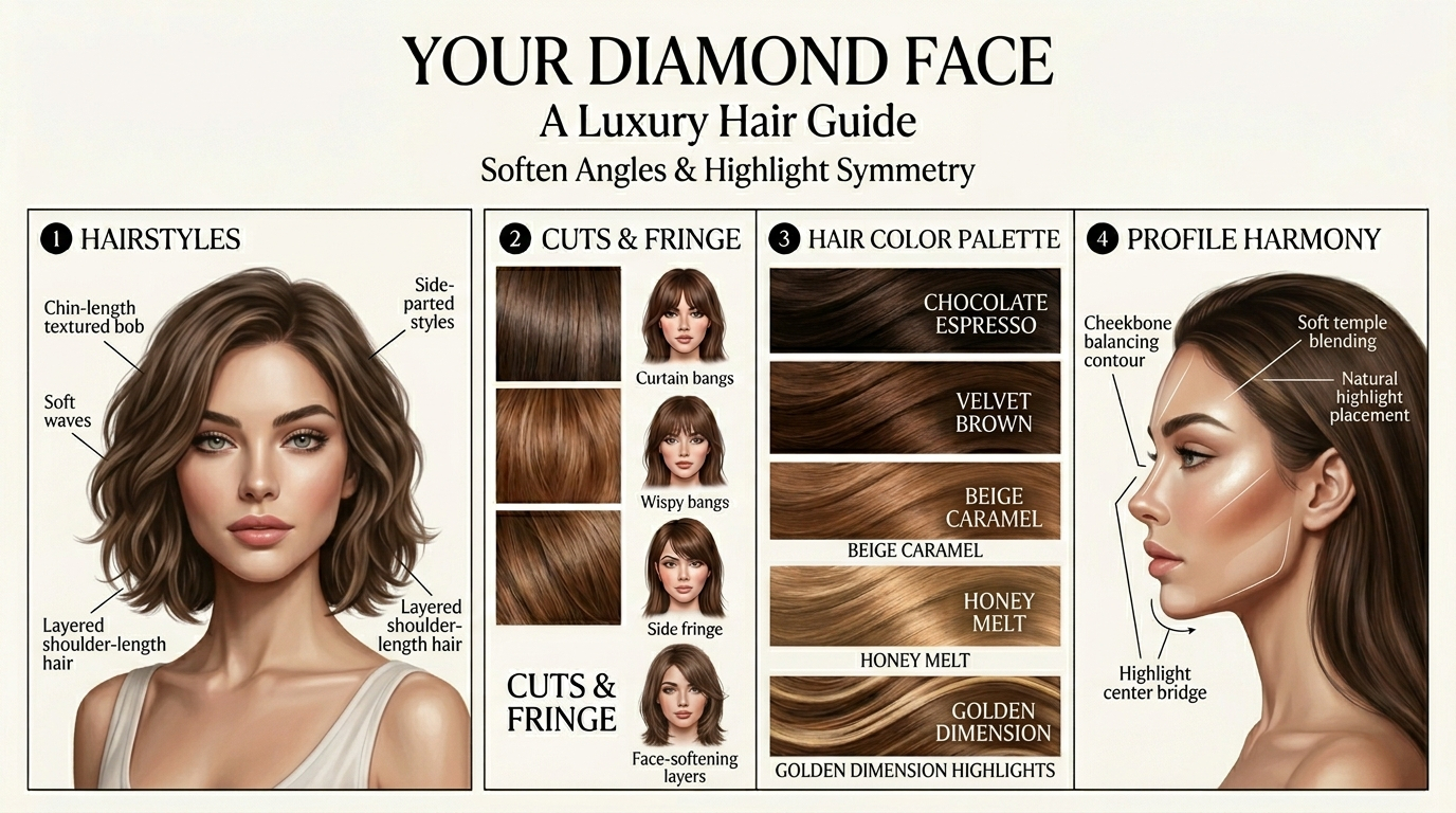 Diamond Face Skin Care and Makeup