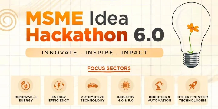 MSME Idea Hackathon 6.0 poster