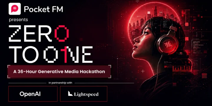 ZERO TO ONE AI Hackathon poster