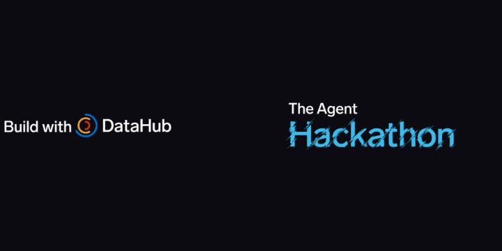 Build with DataHub: The Agent Hackathon poster