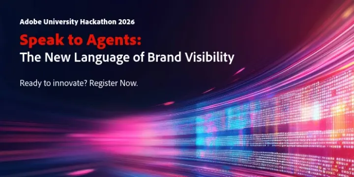 Adobe University Hackathon 2026 poster