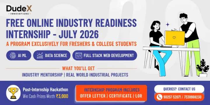 Free 2-Week Industry Readiness Internship | Build Real Projects & Boost Your Resume poster