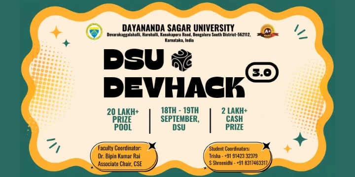 DSU DevHack 3.0 poster