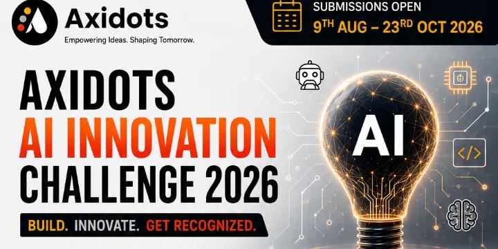Axidots AI Innovation Challenge 2026 poster