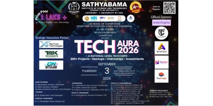 TECH AURA 2026 poster