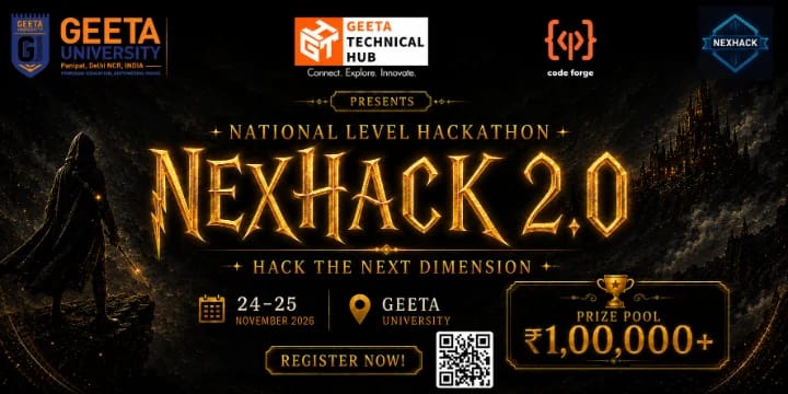 NexHack 2.0 poster