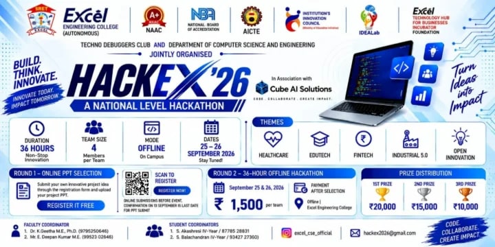 HackEx'26 poster