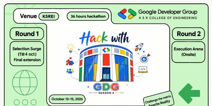 HACK WITH GDG S4 poster