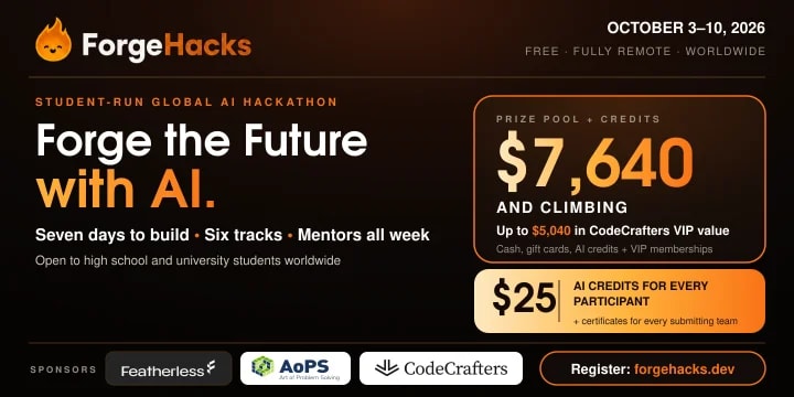 ForgeHacks 2026 poster