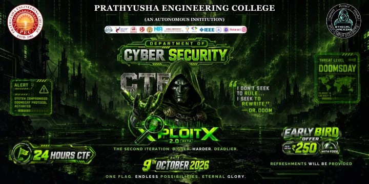 XploitX 2.0 BETA (CTF) poster