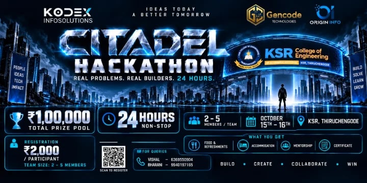 CITADEL HACKATHON 2026 poster