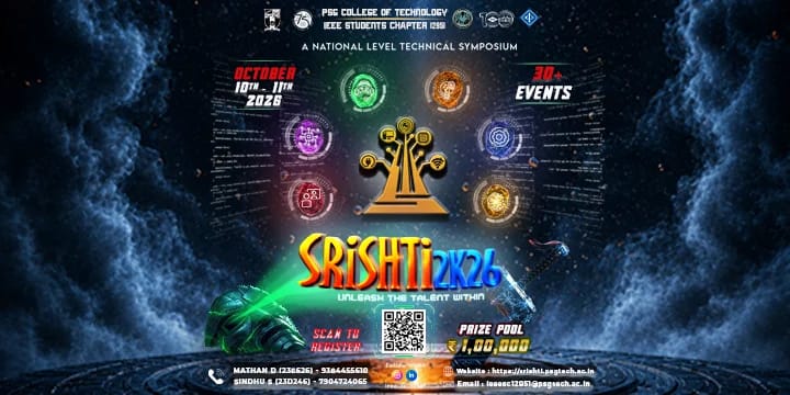 SRISHTI 2K26 poster