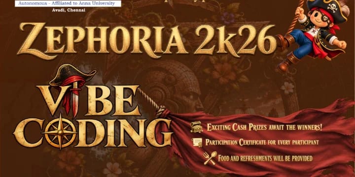 Zephoria 2K26 - vibe coding poster