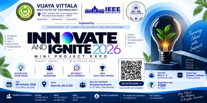 INNOVATE & IGNITE 2026 – Mini Project Expo poster