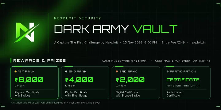 Dark Army CTF  poster