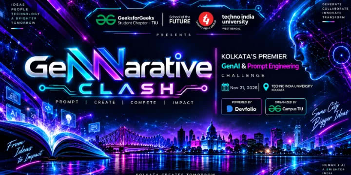 GeNarrative Clash-2026 : Kolkata's Ultimate GenAI & Prompt Engineering Challenge poster