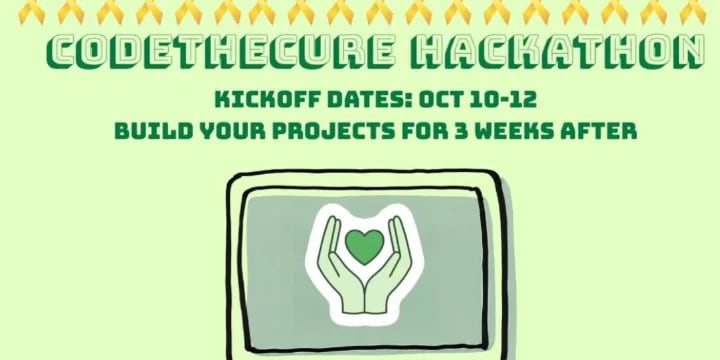 International CodeTheCure Hackathon 2026 poster