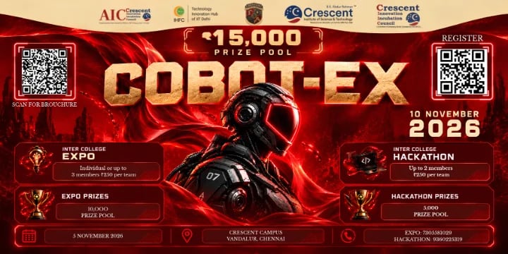 COBOT-EX 2026 | Inter-College Expo & Hackathon