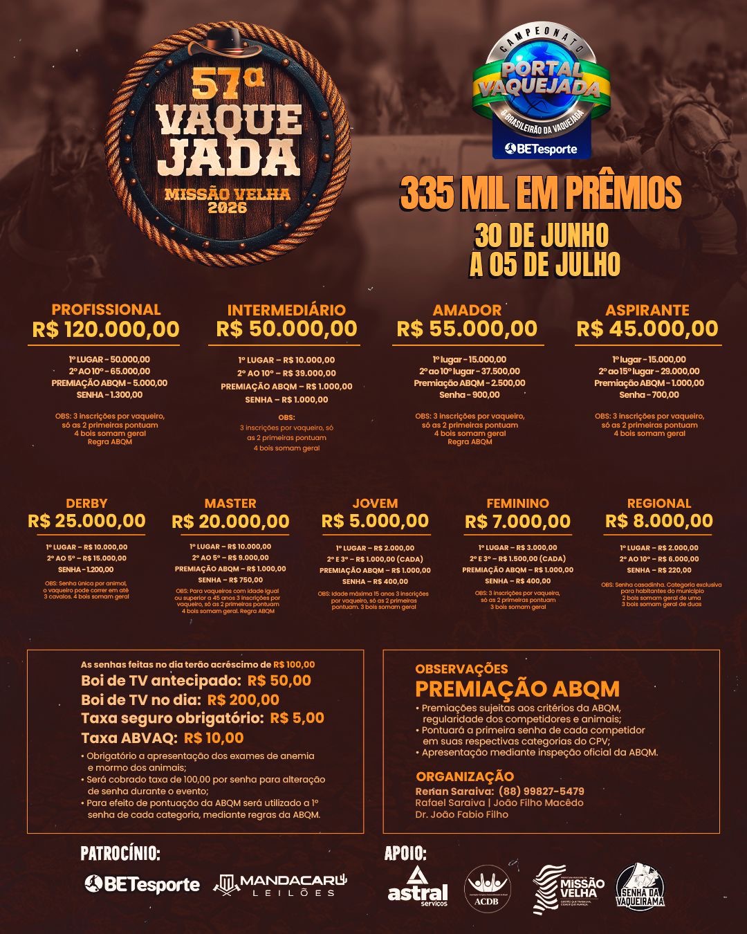 57ª VAQUEJADA DE MISSÃO VELHA,CE