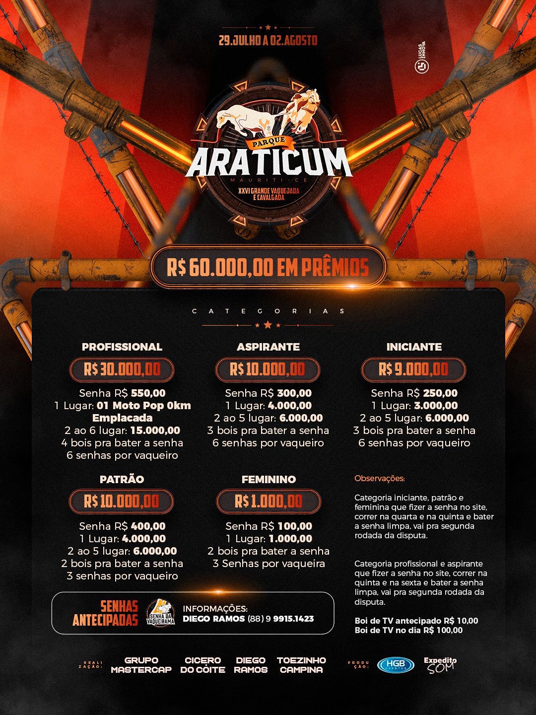 26ª VAQUEJADA PARQUE ARATICUM 