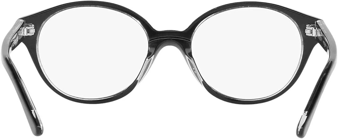 Vogue Eyewear Kids' Vy2009 Oval Prescription Eyewear Frames Top Black/Transparent/Demo Lens 44 Milli