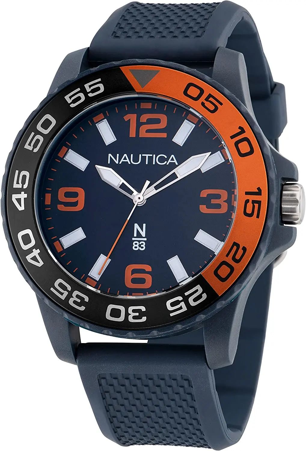 Nautica N83 Men's NAPFWS302 Finn World Blue Wheat PU Fiber Strap Watch