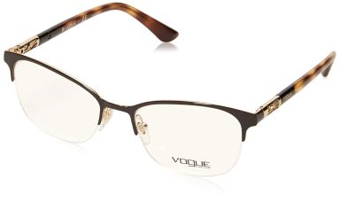 Vogue Eyewear Women's Vo4067 Rectangular Prescription Eyeglass Frames Violet/Demo Lens 53 Millimeter