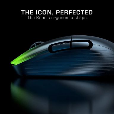 ROCCAT Kone Pro Air Gaming PC Wireless Mouse, Bluetooth Ergonomic Performance Computer Mouse with 19