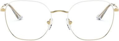 Vogue Eyewear Women's Vo4178 Square Prescription Eyewear Frames Top Purple/Pale Gold/Demo Lens 52 Mi
