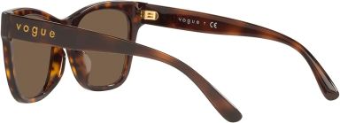 Vogue Eyewear Women's VO5428SF Low Bridge Fit Cat Eye Sunglasses, Dark Brown, 51 mm