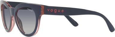 Vogue Eyewear Women's VO5429S Oval Sunglasses, Grey Gradient Dark Blue, 49 mm
