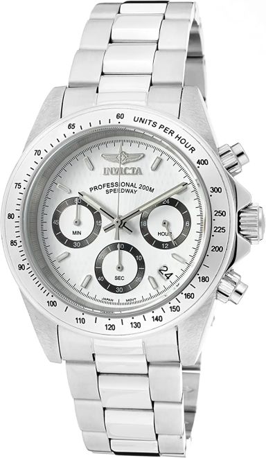 Invicta Men's Speedway Collection Stainless Steel Watch 39.5mm Silver