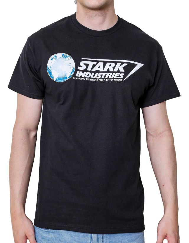 Marvel Iron Man Stark Industries Ti ort Siyah Medium