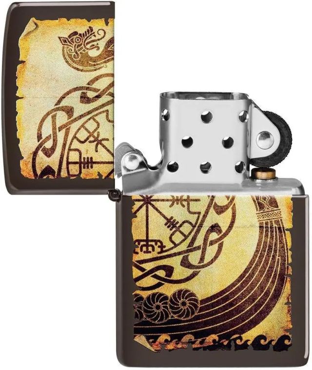 Zippo Deniz Çakmağı (Kahverengi Viking Savaş Gemisi)