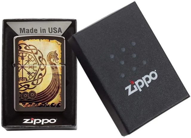 Zippo Deniz Çakmağı (Kahverengi Viking Savaş Gemisi)