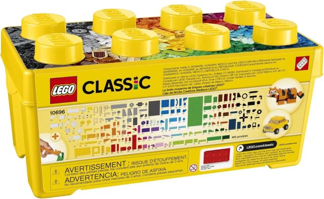Lego Classic Orta Boy Yarat c Yap m Parcas Kutusu 10696 Yap Oyuncak Seti 484 Parca Multicolor AmerikaPostam