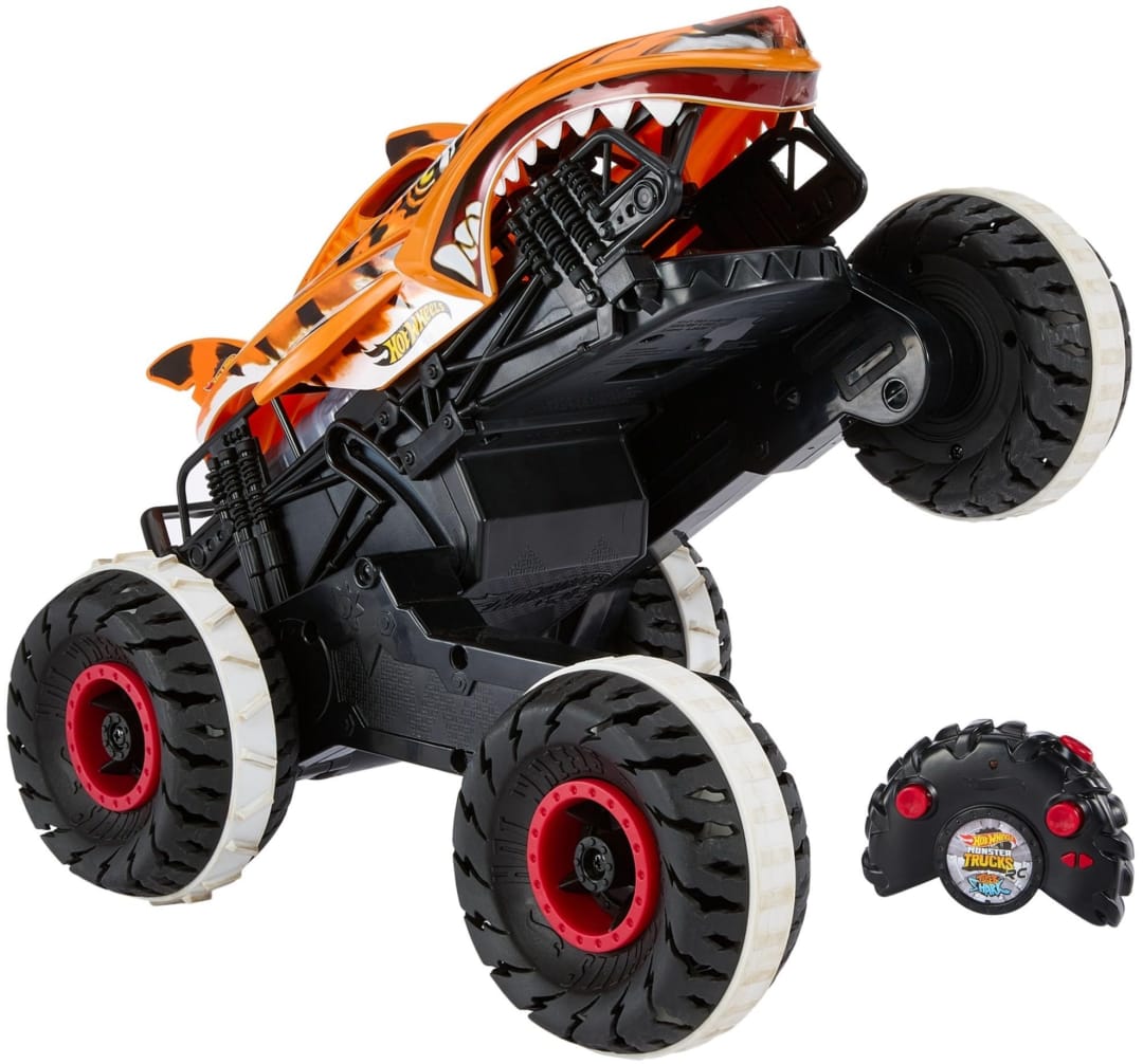 Hot Wheels Monster Trucks Uzaktan Kumandal Araba Tiger Shark AmerikaPostam