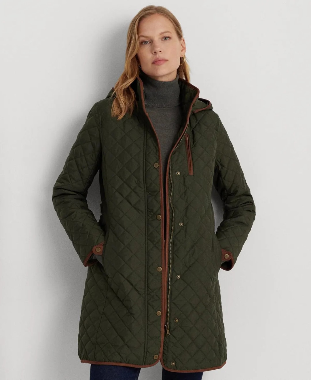 Lauren Ralph Lauren Women s Hooded Quilted Kaban Ye il XS AmerikaPostam